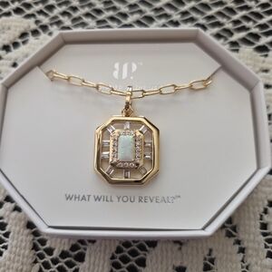 NEW bp Gold Opal Pendant Necklace